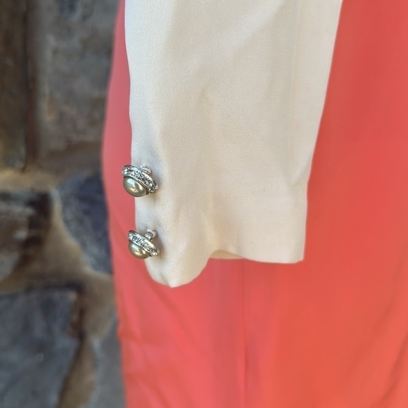 Jayna New York Orange cream blend Dresse Size Large - Picture 4 of 8